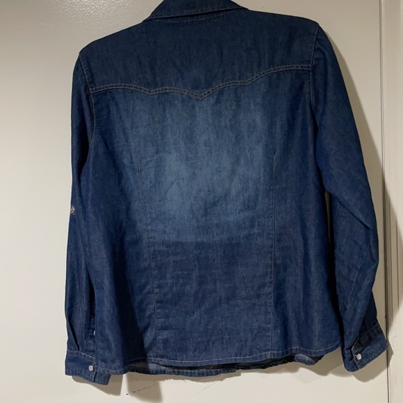 New Look Long Sleeves Button Up Blouse 100%Cotton Size L Like New - Picture 5 of 9